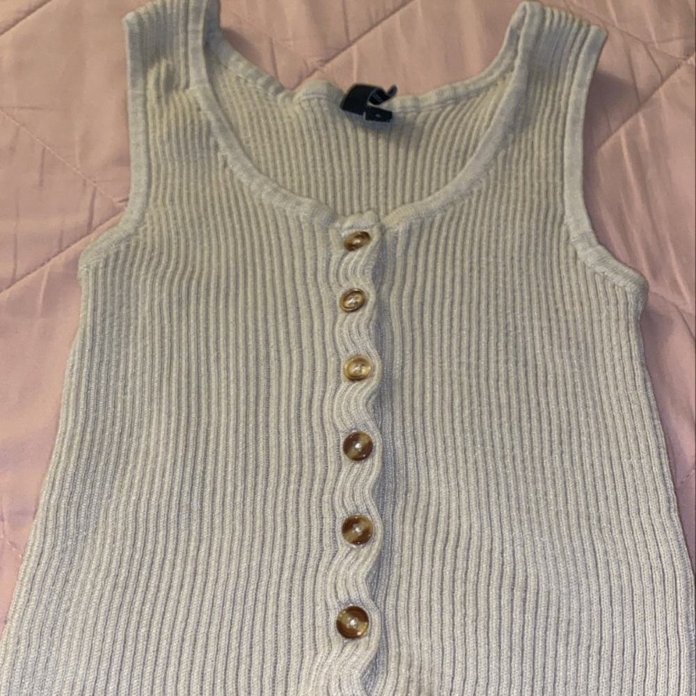 Knit crop top